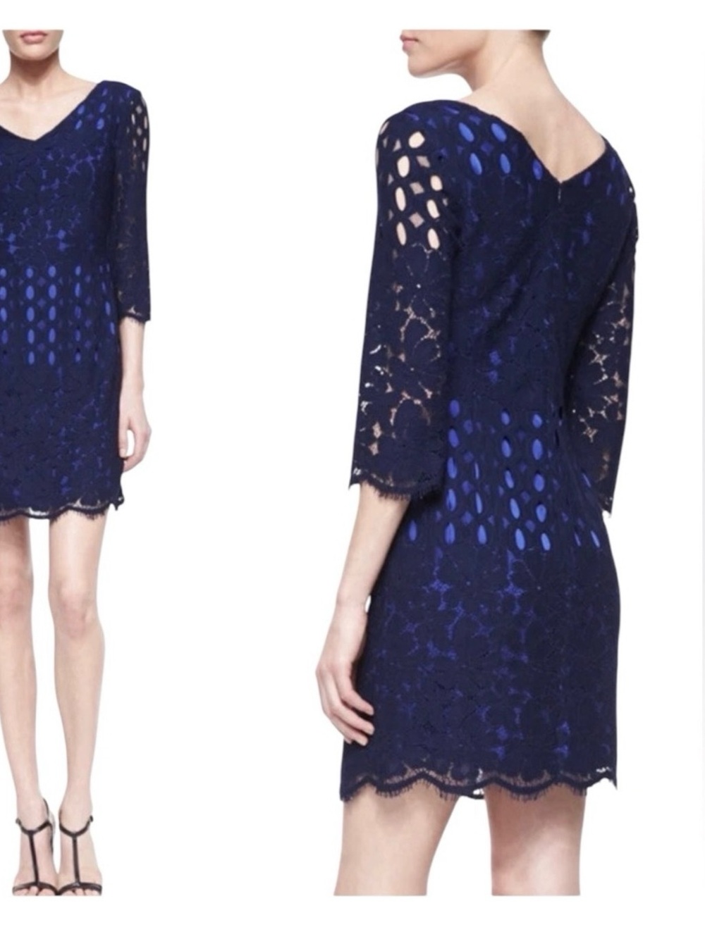 Lilly Pulitzer Midnight Blue Lace Dress NWT